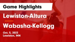 Lewiston-Altura  vs Wabasha-Kellogg  Game Highlights - Oct. 5, 2023