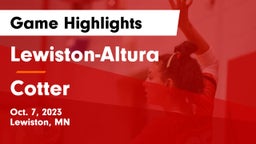 Lewiston-Altura  vs Cotter  Game Highlights - Oct. 7, 2023