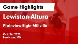 Lewiston-Altura  vs Plainview-Elgin-Millville  Game Highlights - Oct. 26, 2023