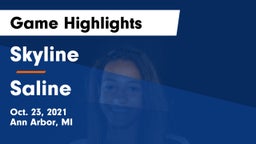 Skyline  vs Saline  Game Highlights - Oct. 23, 2021