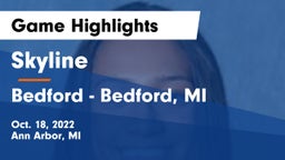 Skyline  vs Bedford  - Bedford, MI Game Highlights - Oct. 18, 2022