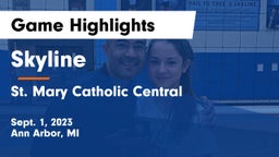Skyline  vs St. Mary Catholic Central  Game Highlights - Sept. 1, 2023