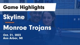Skyline  vs Monroe Trojans Game Highlights - Oct. 21, 2023