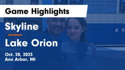 Skyline  vs Lake Orion  Game Highlights - Oct. 28, 2023