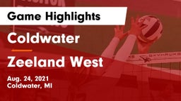 Coldwater  vs Zeeland West  Game Highlights - Aug. 24, 2021