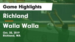 Richland  vs Walla Walla  Game Highlights - Oct. 30, 2019