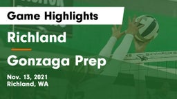 Richland  vs Gonzaga Prep Game Highlights - Nov. 13, 2021