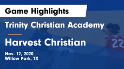 Trinity Christian Academy vs Harvest Christian Game Highlights - Nov. 12, 2020