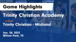 Trinity Christian Academy vs Trinity Christian - Midland Game Highlights - Jan. 28, 2022