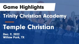 Trinity Christian Academy vs Temple Christian  Game Highlights - Dec. 9, 2022