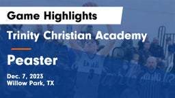 Trinity Christian Academy vs Peaster Game Highlights - Dec. 7, 2023