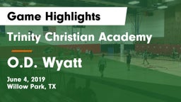Trinity Christian Academy vs O.D. Wyatt Game Highlights - June 4, 2019