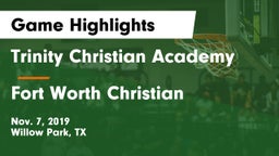 Trinity Christian Academy vs Fort Worth Christian  Game Highlights - Nov. 7, 2019