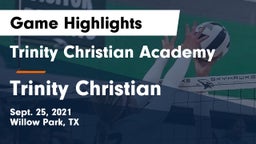 Trinity Christian Academy vs Trinity Christian  Game Highlights - Sept. 25, 2021
