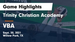 Trinity Christian Academy vs VBA Game Highlights - Sept. 30, 2021