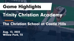 Trinity Christian Academy vs The Christian School at Castle Hills Game Highlights - Aug. 13, 2022