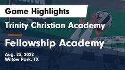 Trinity Christian Academy vs Fellowship Academy Game Highlights - Aug. 23, 2022