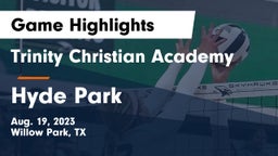 Trinity Christian Academy vs Hyde Park  Game Highlights - Aug. 19, 2023