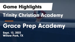 Trinity Christian Academy vs Grace Prep Academy Game Highlights - Sept. 12, 2023