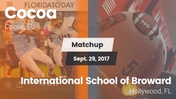 Matchup: Cocoa  vs. International School of Broward 2017