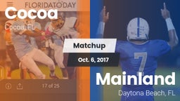 Matchup: Cocoa  vs. Mainland  2017