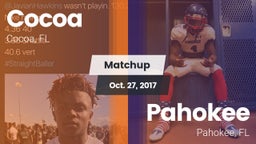 Matchup: Cocoa  vs. Pahokee  2017