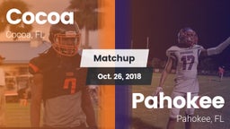 Matchup: Cocoa  vs. Pahokee  2018