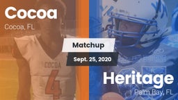 Matchup: Cocoa  vs. Heritage  2020