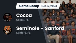 Recap: Cocoa  vs. Seminole  - Sanford 2023
