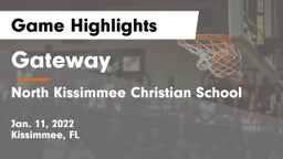 Gateway  vs North Kissimmee Christian School Game Highlights - Jan. 11, 2022