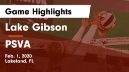 Lake Gibson  vs PSVA Game Highlights - Feb. 1, 2020