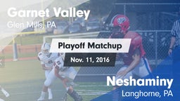 Matchup: Garnet Valley High vs. Neshaminy  2016