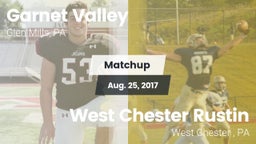 Matchup: Garnet Valley High vs. West Chester Rustin  2017