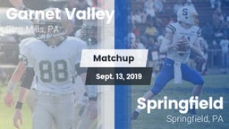 Matchup: Garnet Valley High vs. Springfield  2019