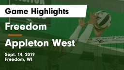 Freedom  vs Appleton West  Game Highlights - Sept. 14, 2019