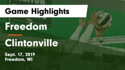 Freedom  vs Clintonville Game Highlights - Sept. 17, 2019