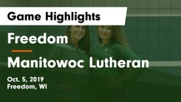 Freedom  vs Manitowoc Lutheran Game Highlights - Oct. 5, 2019