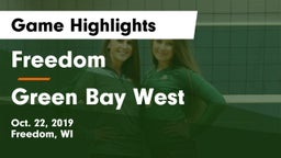 Freedom  vs Green Bay West Game Highlights - Oct. 22, 2019