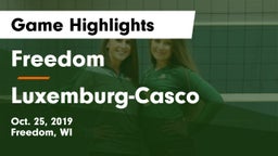 Freedom  vs Luxemburg-Casco  Game Highlights - Oct. 25, 2019