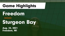 Freedom  vs Sturgeon Bay  Game Highlights - Aug. 24, 2021