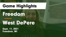 Freedom  vs West DePere Game Highlights - Sept. 11, 2021