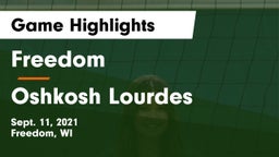 Freedom  vs Oshkosh Lourdes Game Highlights - Sept. 11, 2021
