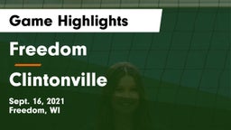 Freedom  vs Clintonville  Game Highlights - Sept. 16, 2021
