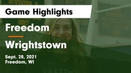 Freedom  vs Wrightstown Game Highlights - Sept. 28, 2021