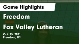 Freedom  vs Fox Valley Lutheran Game Highlights - Oct. 23, 2021