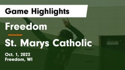 Freedom  vs St. Marys Catholic Game Highlights - Oct. 1, 2022