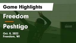 Freedom  vs Peshtigo  Game Highlights - Oct. 8, 2022