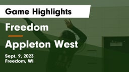 Freedom  vs Appleton West Game Highlights - Sept. 9, 2023