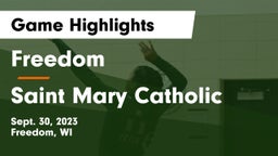 Freedom  vs Saint Mary Catholic Game Highlights - Sept. 30, 2023