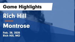 Rich Hill  vs Montrose   Game Highlights - Feb. 28, 2020